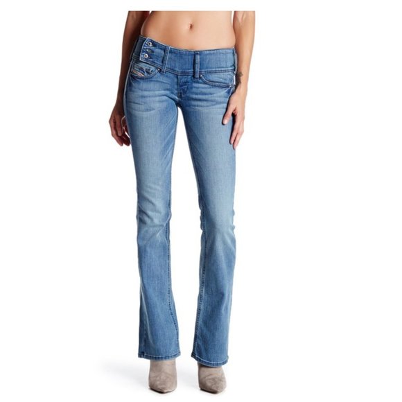 Diesel | Jeans | New Diesel Women Jeans Cherock Slim Bootcut Low Wa |  Poshmark